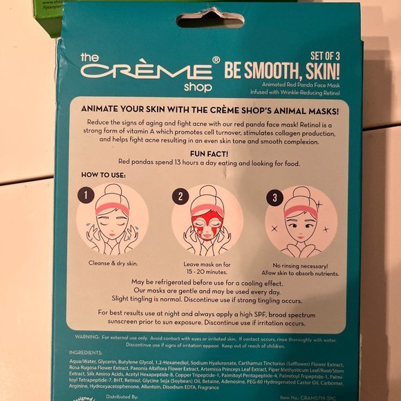 Face Masks (w/ Retinol) (3) and Avocado & Lime Lip Masks (5) (new‎ / w/a/x) - Picture 7 of 7